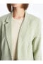 Фото #4 товара LCW Düz Uzun Kollu Keten Karışımlı Kadın Blazer Ceket