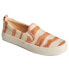 Фото #2 товара Sperry Crest Tie Dye Slip On Sneaker Womens White Sneakers Casual Shoes STS87487