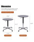 Фото #8 товара Adjustable 360 Swivel Coffee Table with Aluminum Base