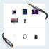 Przedłużacz kabla przewodu Audio Stereo AUX 3.5mm mini jack 1.2m czarny