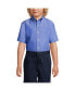 Рубашка Lands' End Short Sleeve No Iron Pinpoint School Uniform Boy