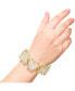 Womens Heart Bracelet - Gold-Tone Stretch Bracelet with Rhinestone Embellishments