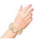 Фото #2 товара Womens Heart Bracelet - Gold-Tone Stretch Bracelet with Rhinestone Embellishments