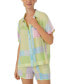 ფოტო #5 პროდუქტის Women's 2-Pc. Short-Sleeve Boxer Pajamas Set