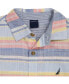 ფოტო #3 პროდუქტის Toddler Boys Short Sleeve T-shirt, Multi-Stripe Gauze Shirt and Twill Shorts, 3 Pc Set