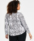 Фото #2 товара Блузка I.N.C. International Concepts Plus Size с карманом на молнии, созданная для Macy's