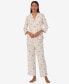 Women's 2-Pc. 3/4-Sleeve Printed Pajamas Set