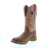 Фото #4 товара Double H Clawson Wide Square Toe 12" Mens Brown Wide Cowboy Western Boots