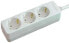 Brennenstuhl 1150620015 - 1.4 m - 3 AC outlet(s) - White - 230 V - White