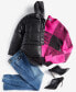 ფოტო #7 პროდუქტის Women's Faux-Leather High-Low Hem Puffer Jacket