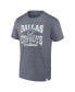 Men's Heather Navy Distressed Dallas Cowboys Force Out T-shirt