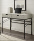 Faux Shagreen 2 Drawer Desk