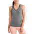 Athletic Works Tank Top Women's Medium Heather Gray Back Mesh V-Neck Racerback