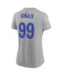 Women's Aaron Donald Royal Los Angeles Rams Super Bowl LVI Bound Name and Number T-shirt