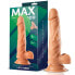 Zane Realistic Dildo with Testicles Flesh 7,6 - 19.5 cm