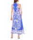 Фото #2 товара Women's Printed Halter-Neck Maxi Dress