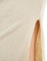 Фото #4 товара ASOS DESIGN grown on neck textured top in sand