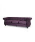 Фото #4 товара Somerville Chesterfield Tufted Jewel Toned Sofa with Scroll Arms