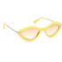 PUCCI EP0223 Sunglasses Shiny Yellow / Gradient Brown - фото #4