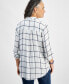 Фото #2 товара Women's Plaid Button-Front Perfect Shirt, Created for Macy's