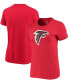 ფოტო #1 პროდუქტის Women's Red Atlanta Falcons Logo Essential T-shirt