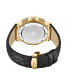 Men's Saxon Diamond (1/6 ct.t.w.) 18k Gold Plated Stainless Steel Watch