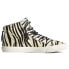 Фото #1 товара Sperry Rebecca Minkoff X Zebra High Top Womens Black, Off White Sneakers Casual