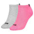 PUMA Mesh Sneaker socks 2 units Pink / Grey Mélange Combo, EU 39-42 - фото #2