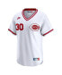 Фото #3 товара Men's Ken Griffey White Cincinnati Reds Throwback Cooperstown Limited Jersey