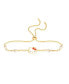 ფოტო #3 პროდუქტის Sanrio Glass Pearl Charm Lariat Bracelet, 9.5'' Box Chain