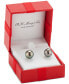 ფოტო #2 პროდუქტის Black Cultured Tahitian Pearl (9mm) Stud Earrings in 14k Gold