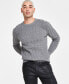 Men's Regular-Fit Cable-Knit Crewneck Sweater, Created for Macy's