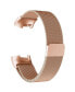 Фото #3 товара Unisex Fitbit Charge 3 Rose Gold-Tone Stainless Steel Watch Replacement Band