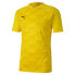 Фото #1 товара Puma Teamfinal 21 Graphic Crew Neck Short Sleeve Soccer Jersey Mens Yellow 7041