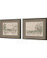 Sepia Scenes II Framed Art, Set of 2