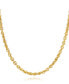 ფოტო #1 პროდუქტის Diamond Cut Rope, 20" Chain Necklace (3-3/4mm) in 14k Gold, Made in Italy