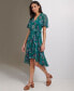 ფოტო #10 პროდუქტის Women's Flutter-Sleeve Ruffled High-Low Dress