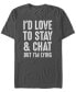 Фото #1 товара Men's Stay and Chat Short Sleeve Crew T-shirt