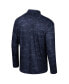 ფოტო #3 პროდუქტის Men's Navy Michigan Wolverines Carson Raglan Quarter-Zip Jacket