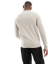 Фото #5 товара Fred Perry classic crew neck jumper in beige