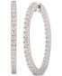 ფოტო #1 პროდუქტის Diamond Princess In & Out Hoop Earrings (3 ct. t.w.) in 14k White Gold