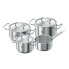 Фото #1 товара Zwilling Twin Classic Topfset 4 teilig Kochtopfset Edelstahl matt Induktion