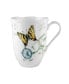 Butterfly Meadow 12 Oz. Floral Porcelain Mug