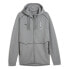 Puma Bmw Mms Logo Cotton Full Zip Hoodie Mens Grey Casual Athletic Outerwear 624