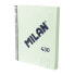 MILAN A4 Spiral Notebook With Hard Cover Lined Paper 120 Sheets 7 mm