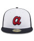 ფოტო #2 პროდუქტის Men's White Atlanta Braves 2024 Batting Practice 59FIFTY Fitted Hat