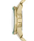 ფოტო #2 პროდუქტის Men's Quartz Three Hand Date Gold-tone Stainless Steel Watch 44mm