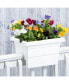 Countryside Railing Planter 26162 White 16 Inch