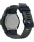Men's Digital Olive Green Resin Strap Watch 48.6mm