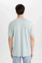 Erkek T-shirt Mint Yeşili B9002ax/gn1093